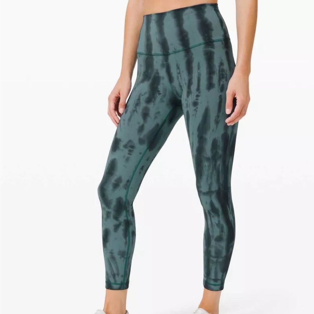 Lululemon Wunder Train 25" • Size 8 • Graphite Grey Desert Teal